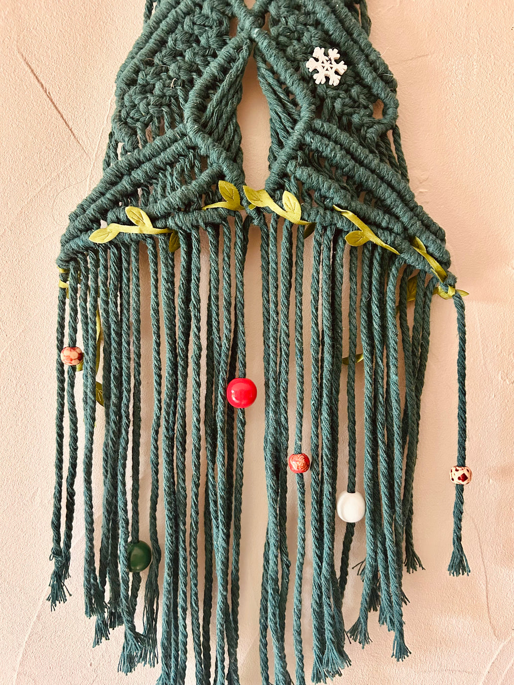 Sapin en macramé vert 🎄