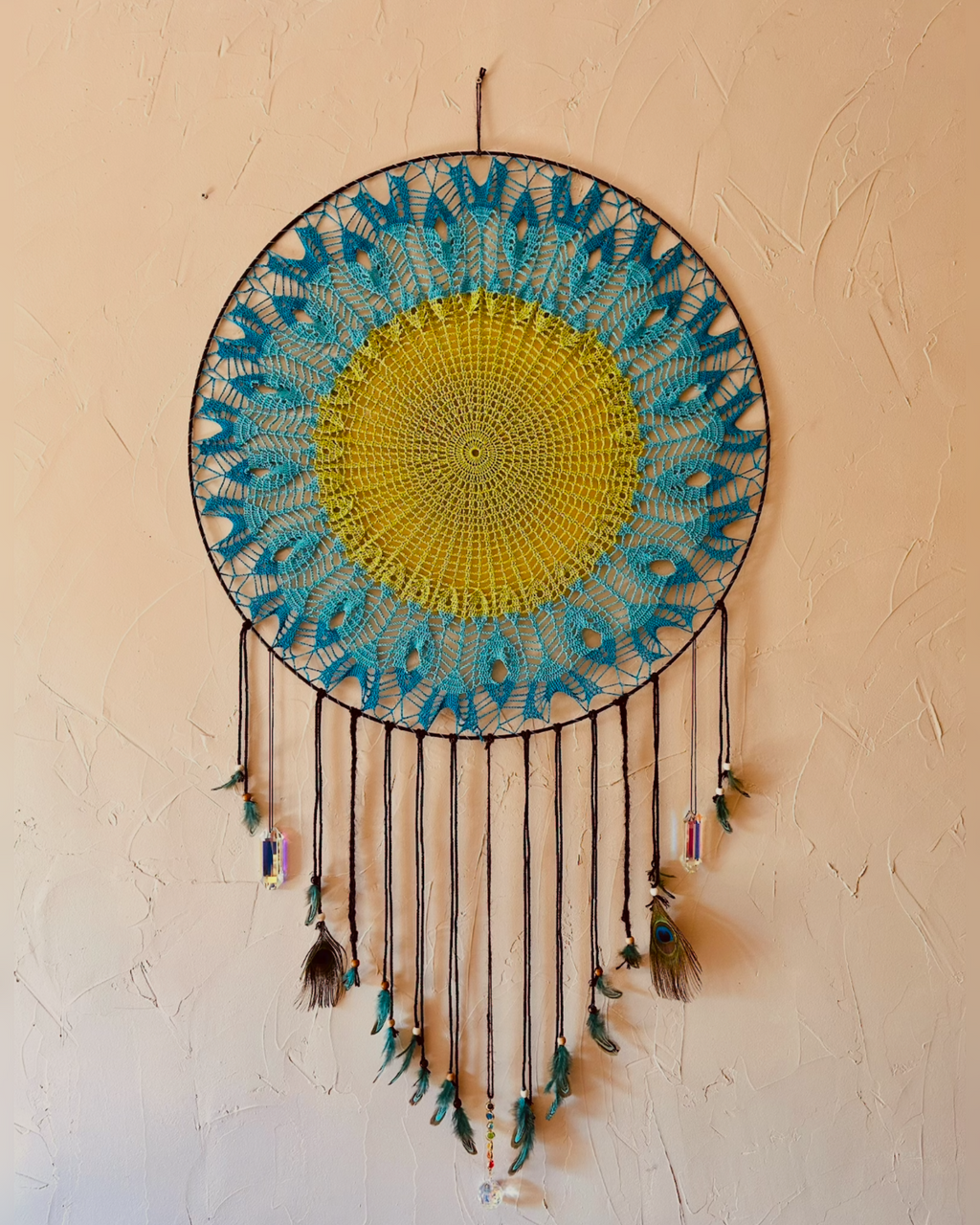 Attrape soleil géant bleu