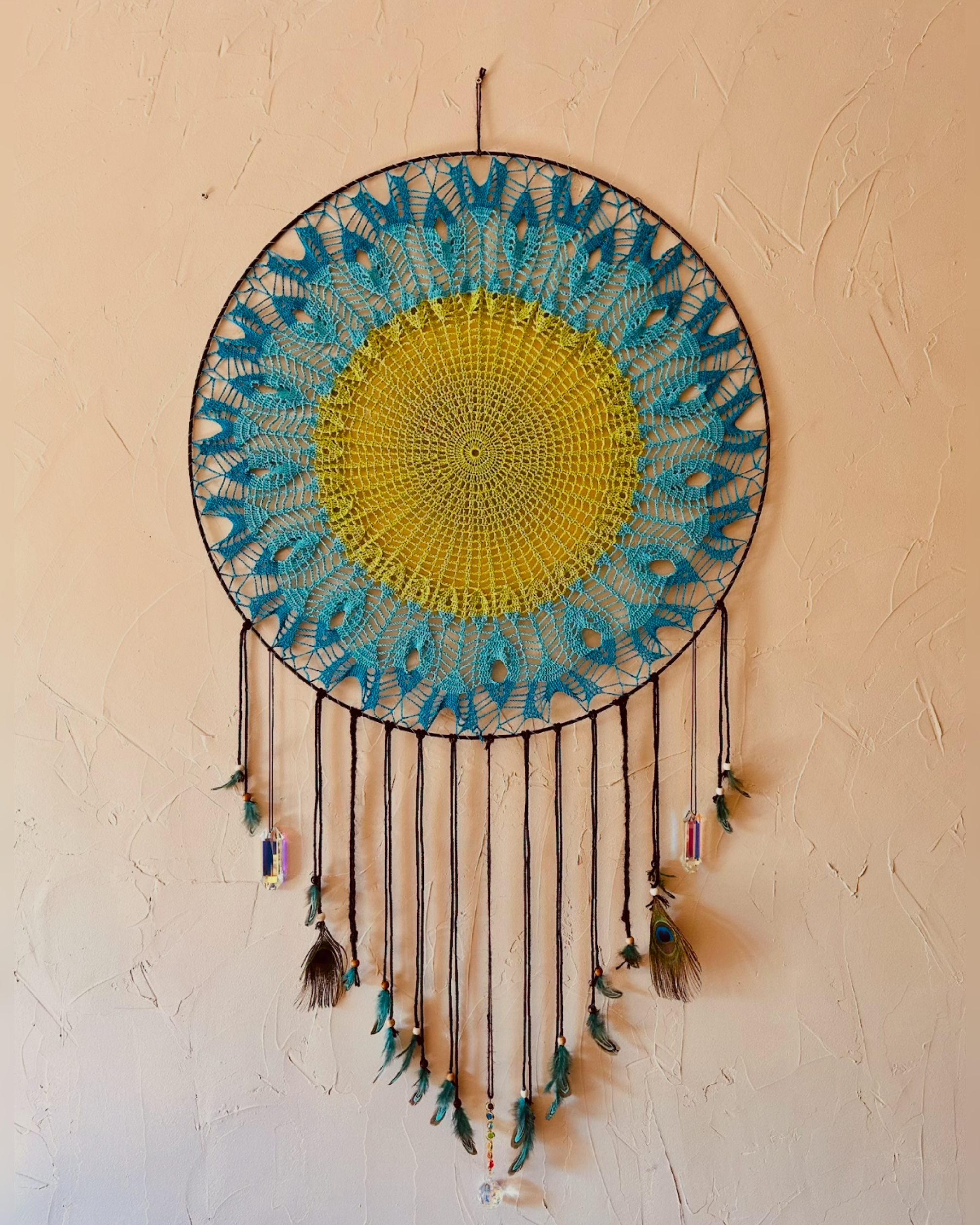 Attrape soleil géant bleu