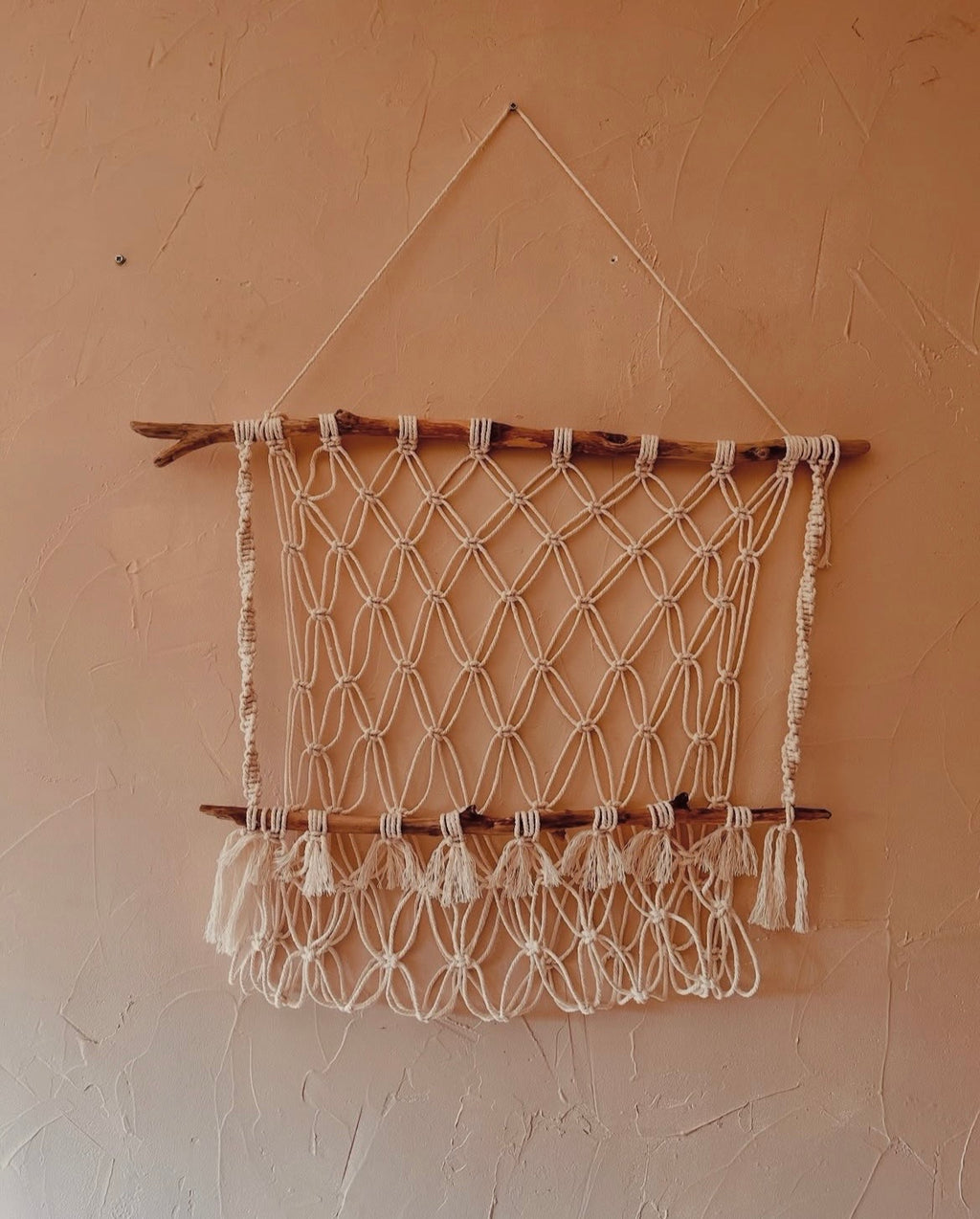 Porte peluche en corde