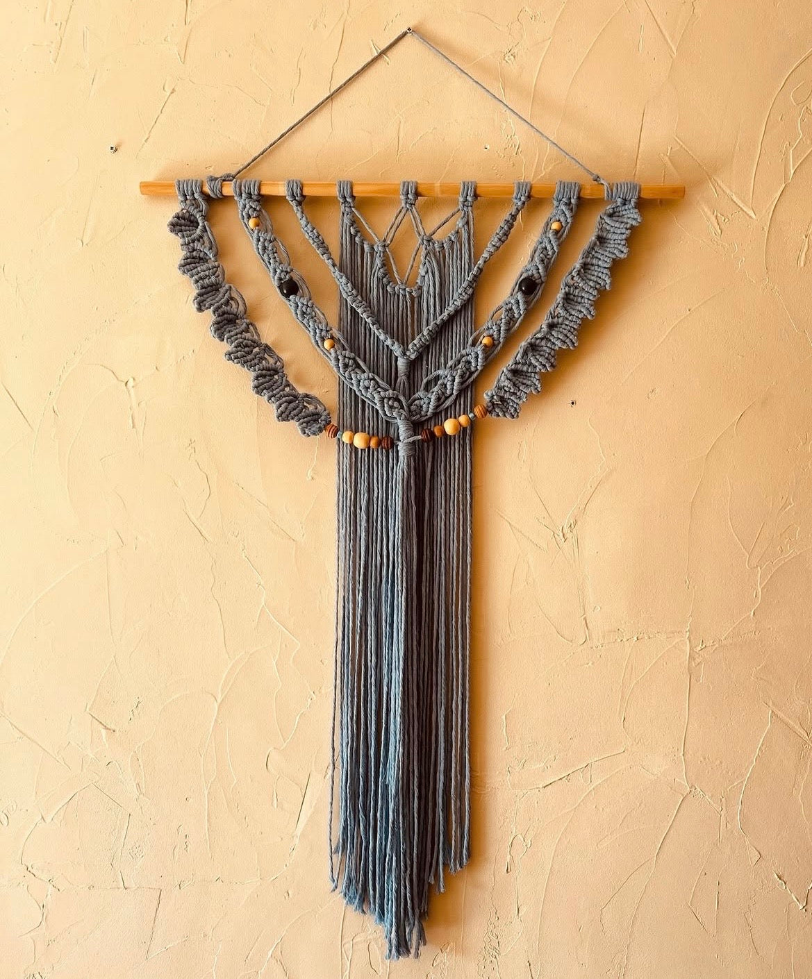 Macramé bleu