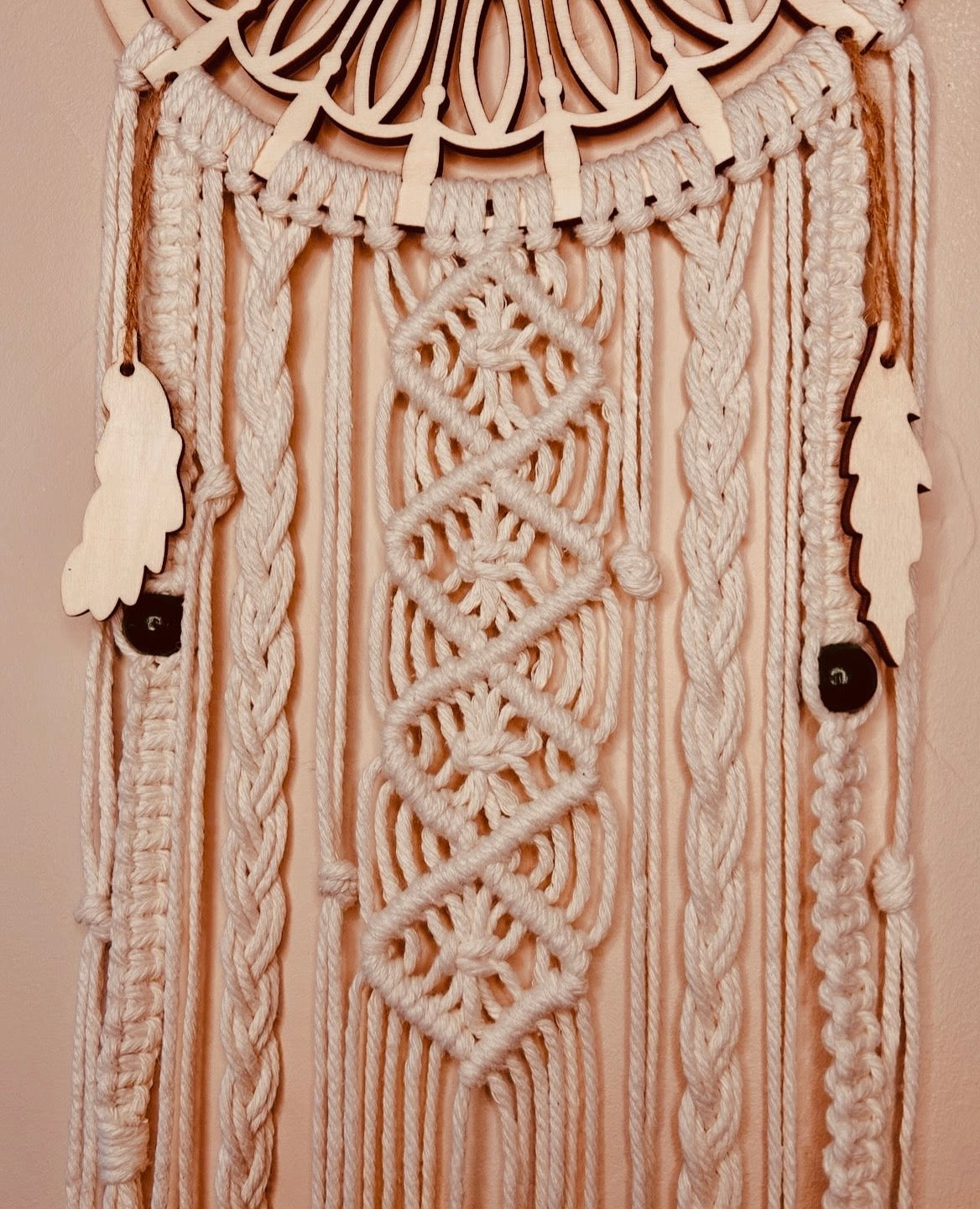 Macramé bois