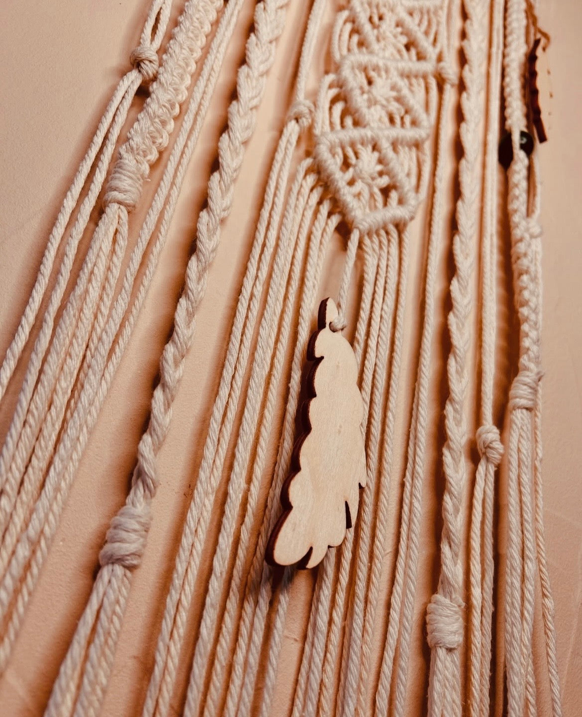 Macramé bois