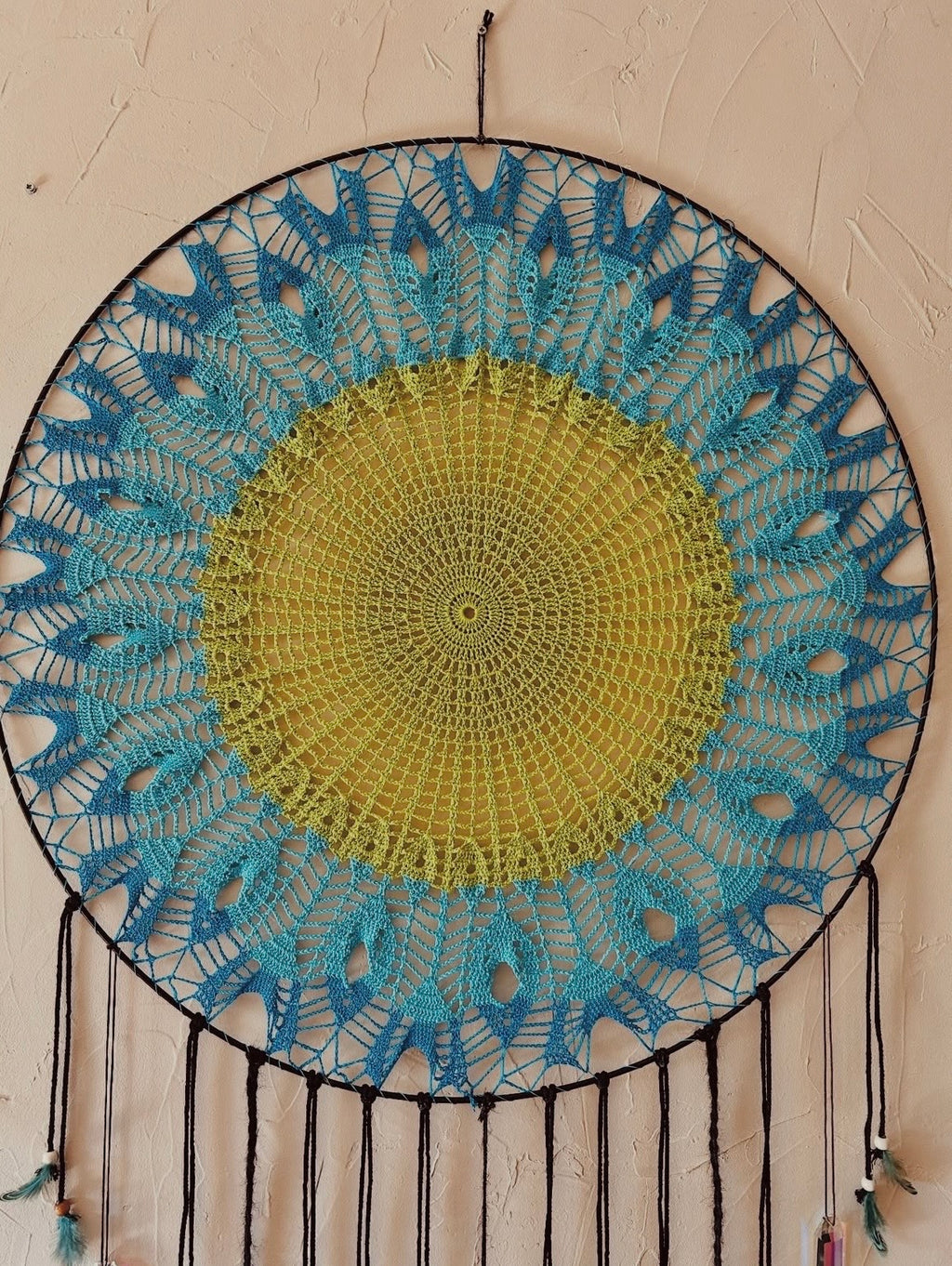 Attrape soleil géant bleu