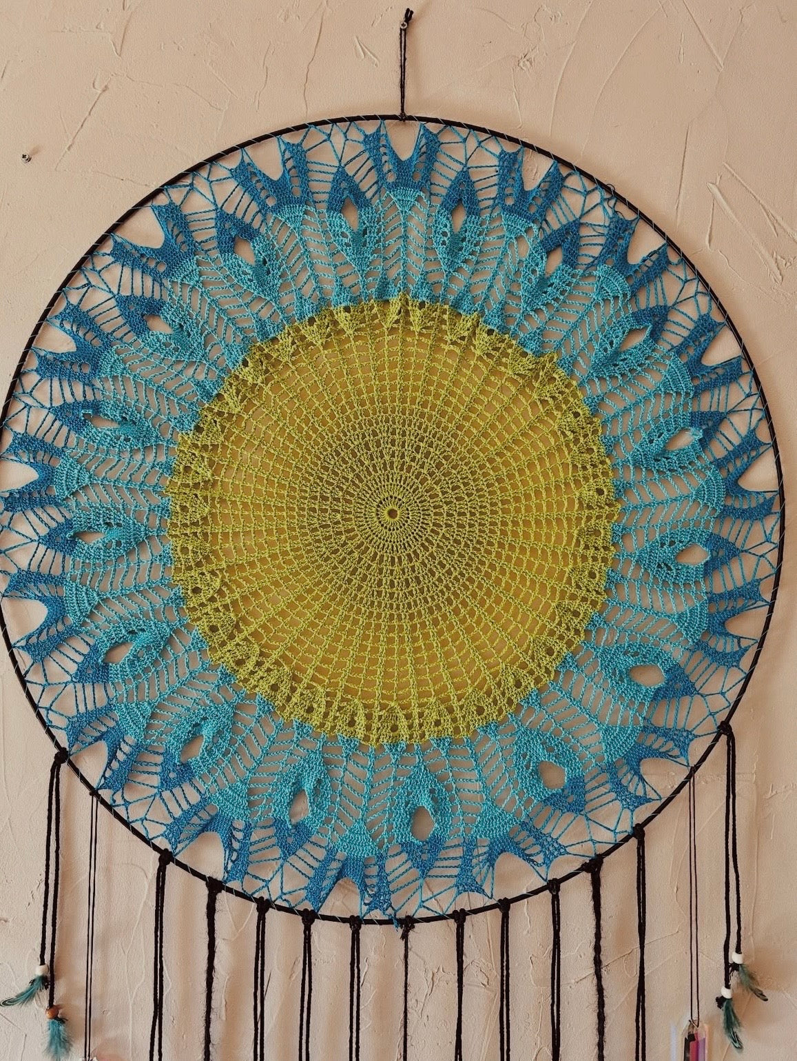 Attrape soleil géant bleu