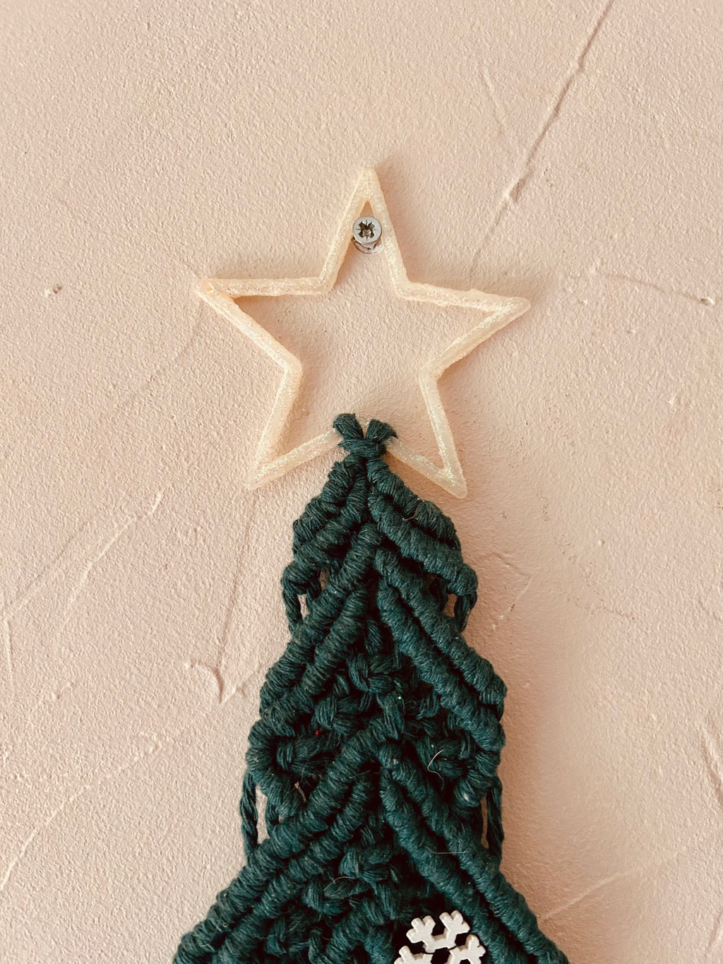 Sapin en macramé vert 🎄