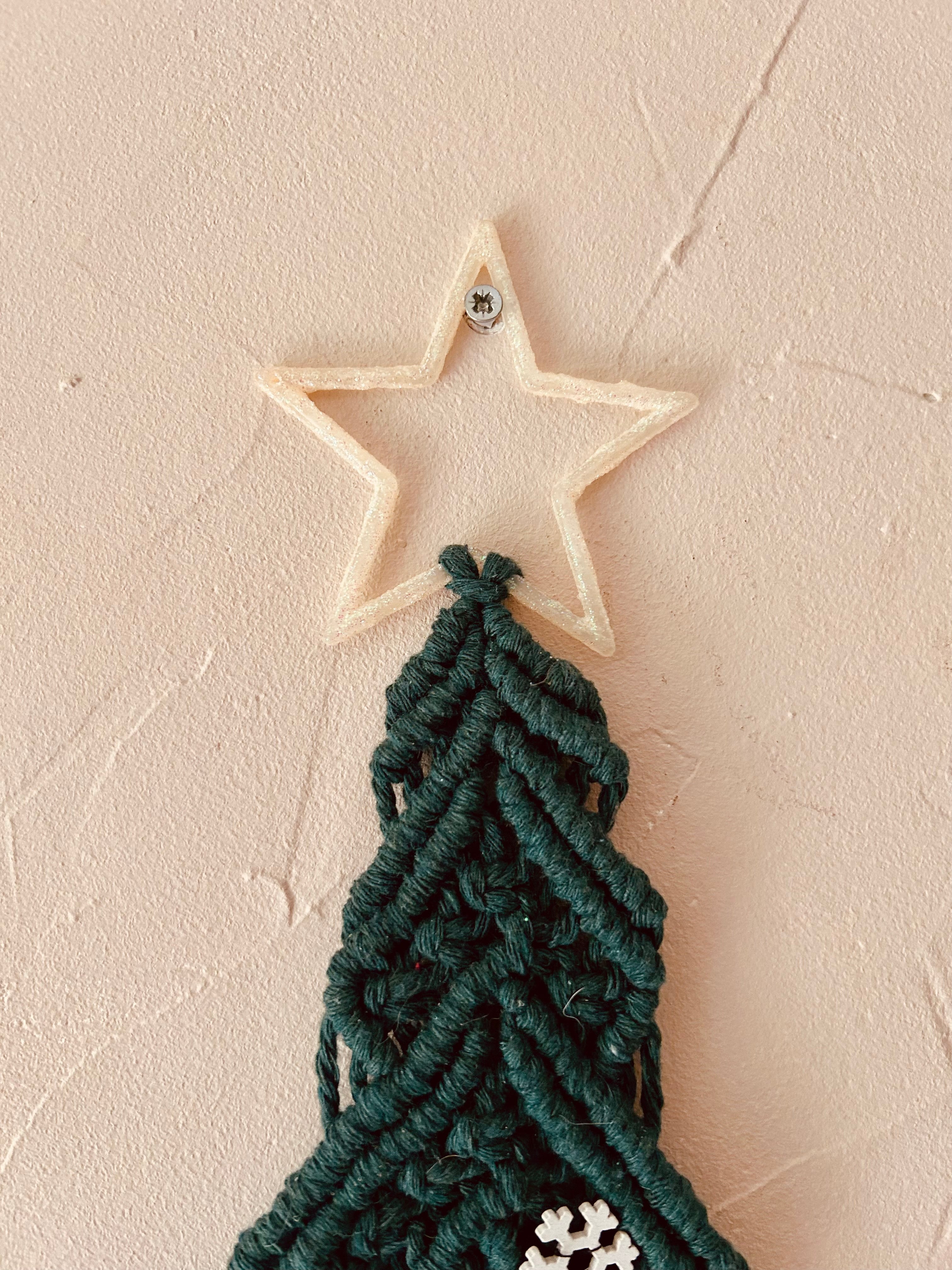 Sapin en macramé vert 🎄