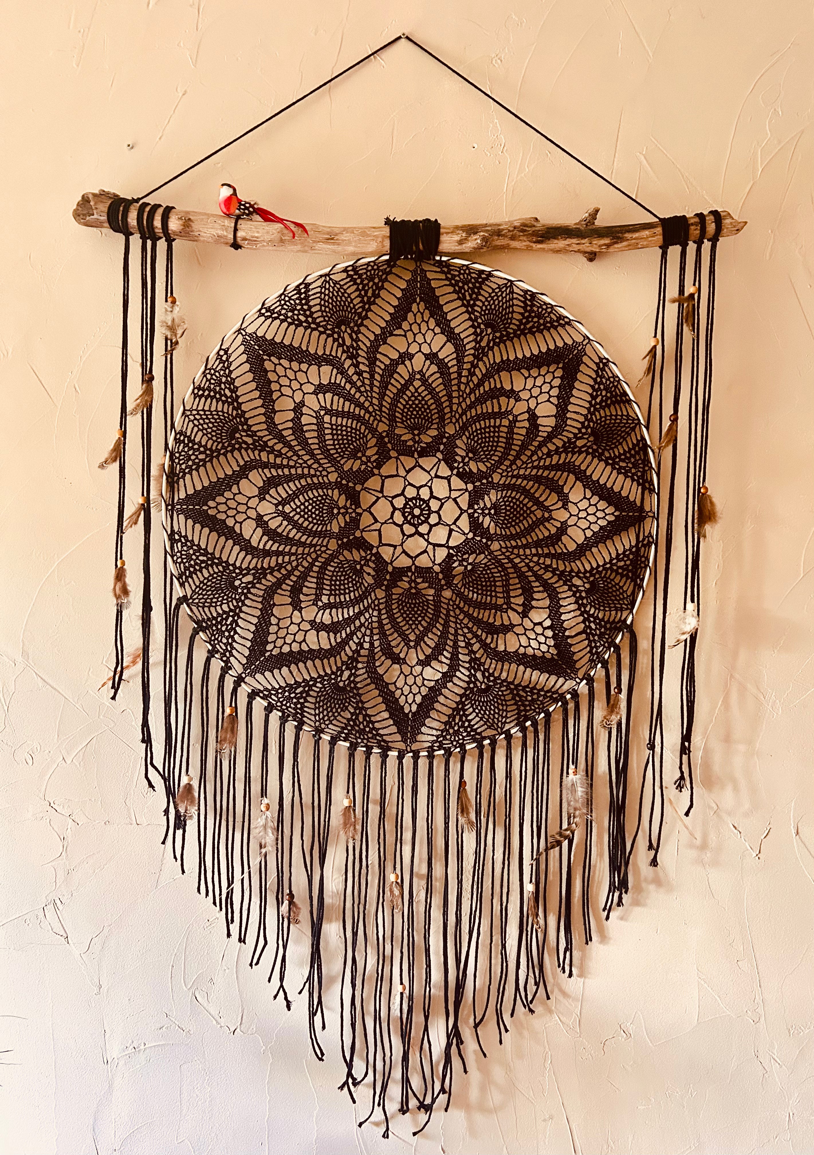 Grand attrape rêve noir