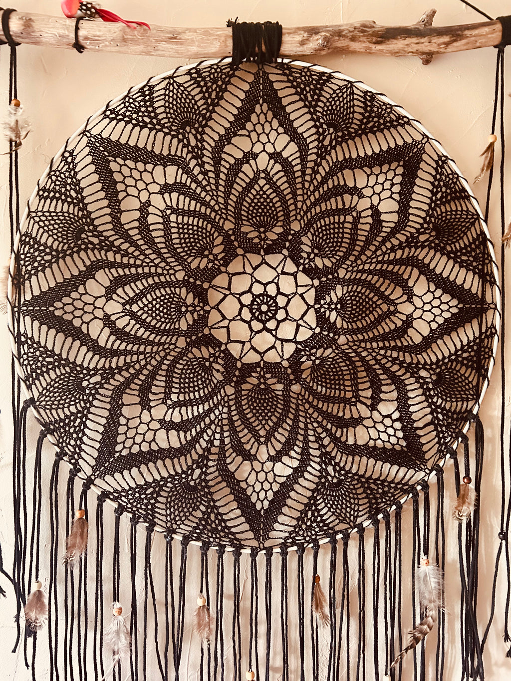 Grand attrape rêve noir